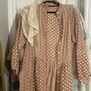 Long top cotton pink